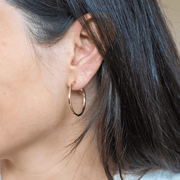 The perfect hoop earrings
